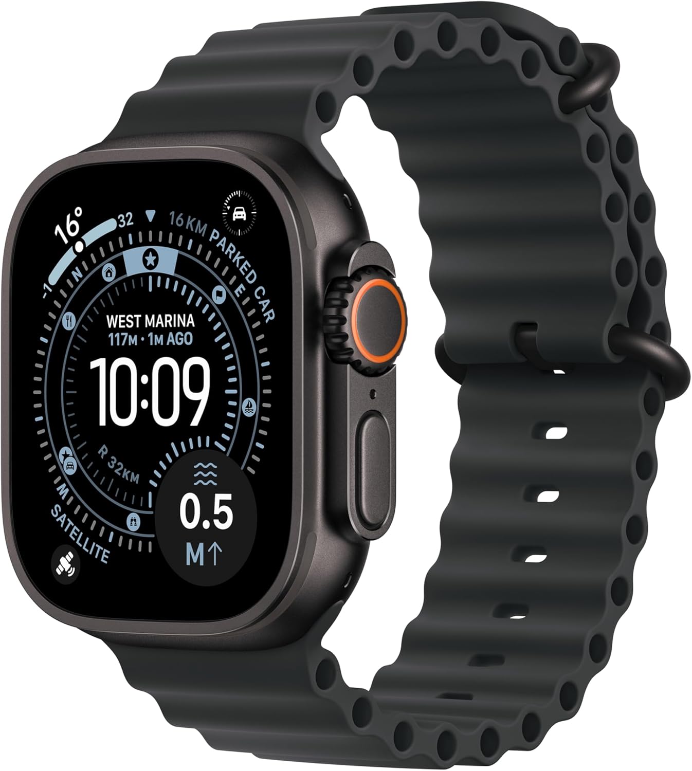 Apple Watch Ultra 3 GPS + Cellular 49mm Black Titanium with Black Ocean Band